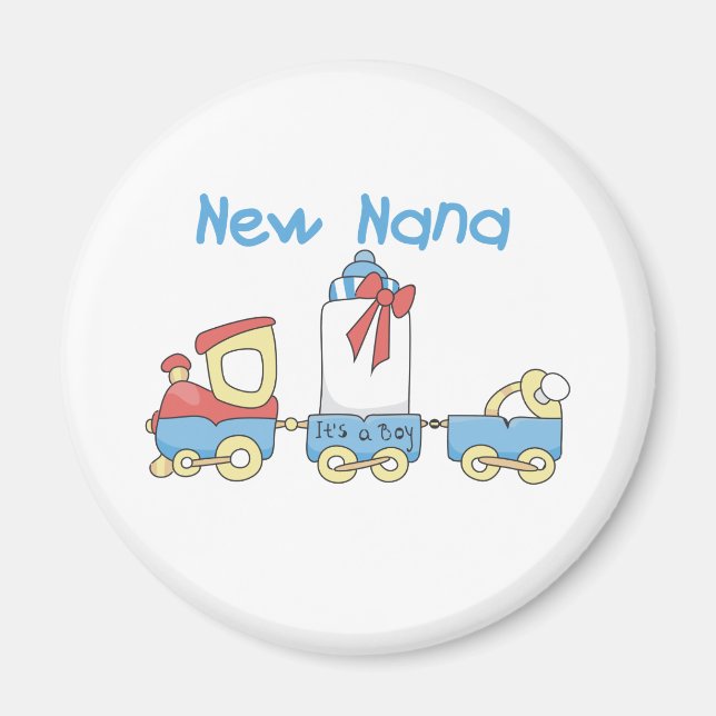 New Nana - Train Tshirts and Gift Magnet (Front)