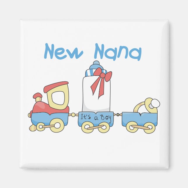New Nana - Train Tshirts and Gift Magnet (Front)