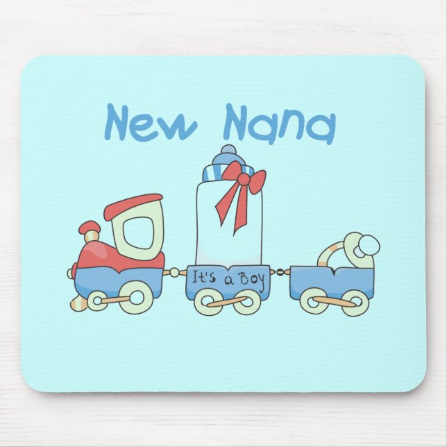 New Nana - Train Tshirts and Gift Mouse Mat (Front)