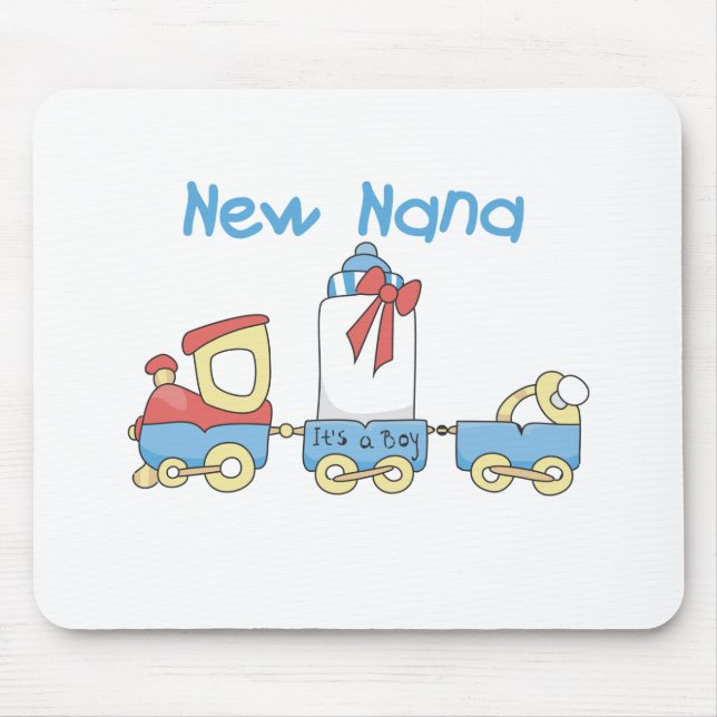 New Nana - Train Tshirts and Gift Mouse Mat (Front)