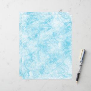 New Natural Blue Marble Scrapbooking Paper