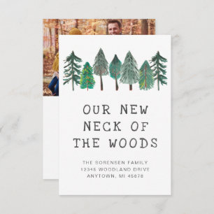 New Neck of the Woods Family Photo Moving Announcement