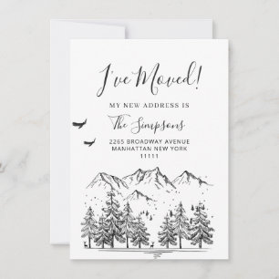 New Neck of the Woods  Moving Announcement Card