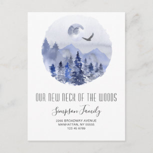 New Neck of the Woods Moving Announcement Postcard