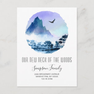 New Neck of the Woods Moving Announcement Postcard