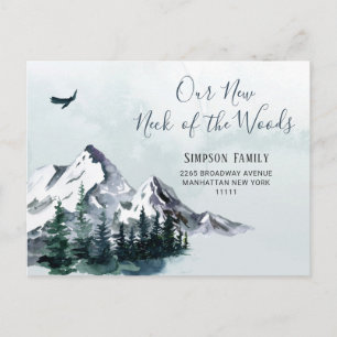 New Neck of the Woods Moving Announcement Postcard