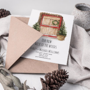 New Neck of the Woods Moving Announcement Postcard