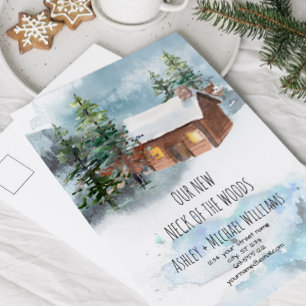 New Neck of the Woods Moving Announcement Postcard