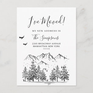 New Neck of the Woods  Moving Announcement Postcard