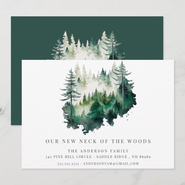 New Neck of the Woods New Address Announcement (Front/Back)