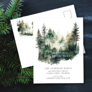 New Neck of the Woods New Address Post Card