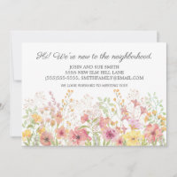 New Neighbour Introduction sPink Yellow Floral