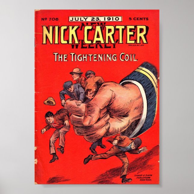 New Nick Carter Weekly 708 - The Tightening Coil Poster (Front)