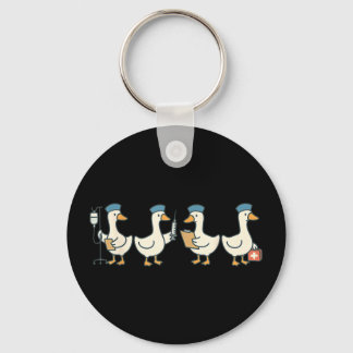 New nurse graduation goose school nursing  key ring