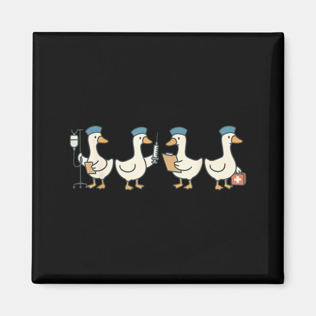 New nurse graduation goose school nursing  magnet (Front)