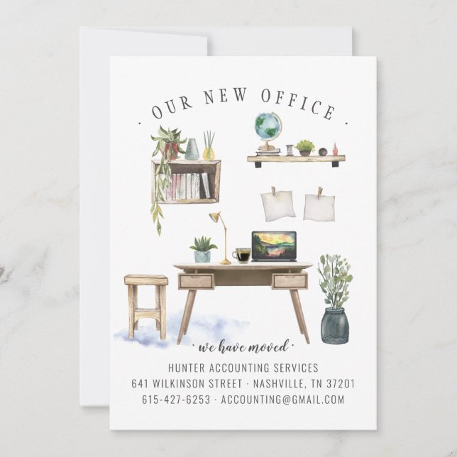 New Office Moving Announcement (Front)