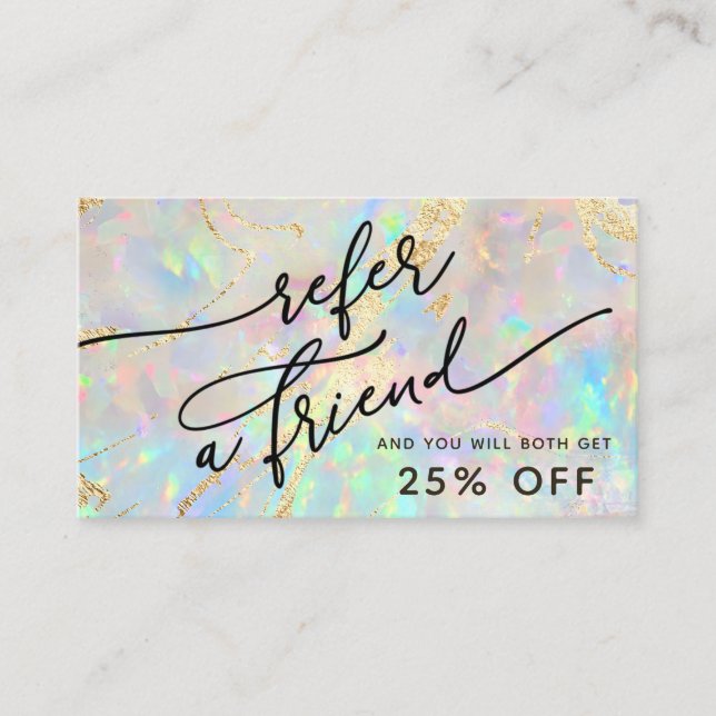 new opal texture referral card (Front)