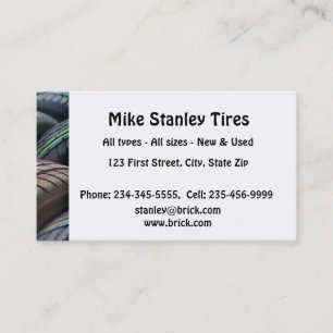 New or Used Tire sales Custom Business Business C Card