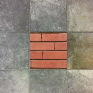 New Orange Brick And Mortar Background Tile