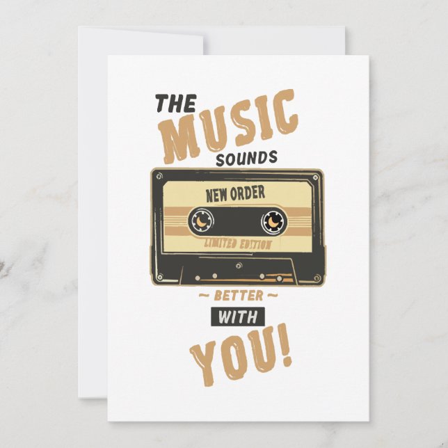 New Order - Cassette Tape Invitation (Front)