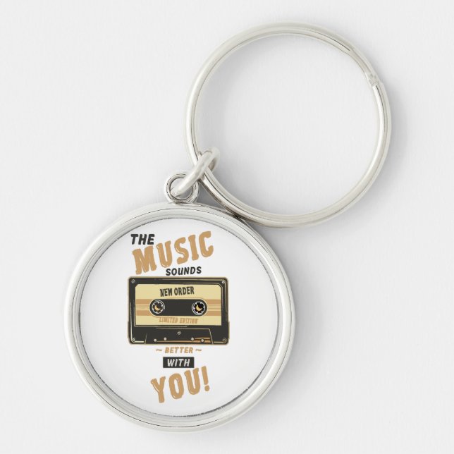 New Order - Cassette Tape Key Ring (Front)
