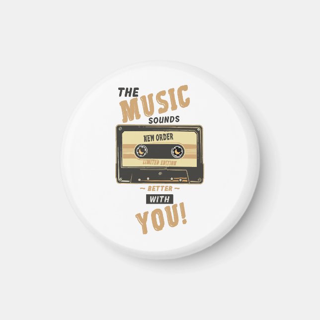 New Order - Cassette Tape Magnet (Front)