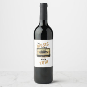 New Order - Cassette Tape Wine Label