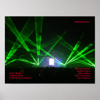 NEW ORDER - FOREVER JOY DIVISION - Jodrell Bank Poster