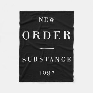 New Order Substance Hoodie  Fleece Blanket