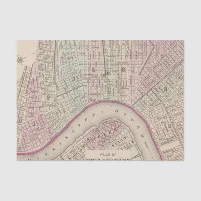 New Orleans 3 Tissue Paper (Front)