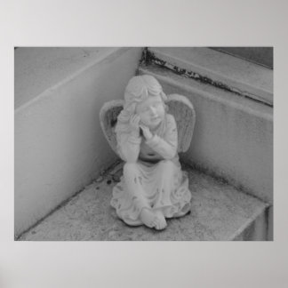 New Orleans Angel Statue Poster