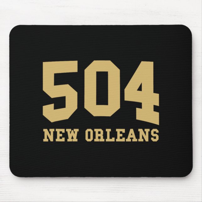 New Orleans Area Code 504 - Hometown Pride - Clic  Mouse Mat (Front)