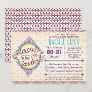 New Orleans Bachelorette Party Invitation