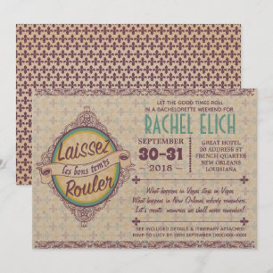 New Orleans Bachelorette Party Invitation