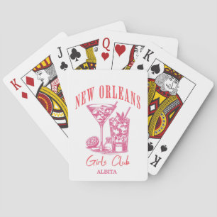 new orleans bachelorette pink cocktail playing cards