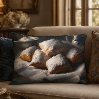 New Orleans Beignets Accent Pillow