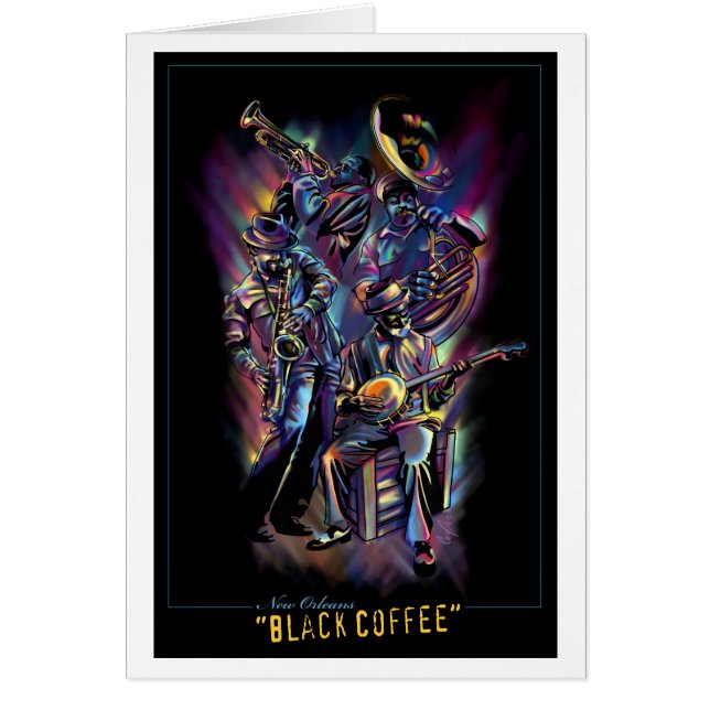"New Orleans - Black Coffee" (Blank Inner) (Front)
