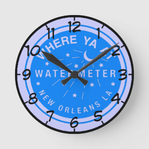 New Orleans Blue Water Metre Clock