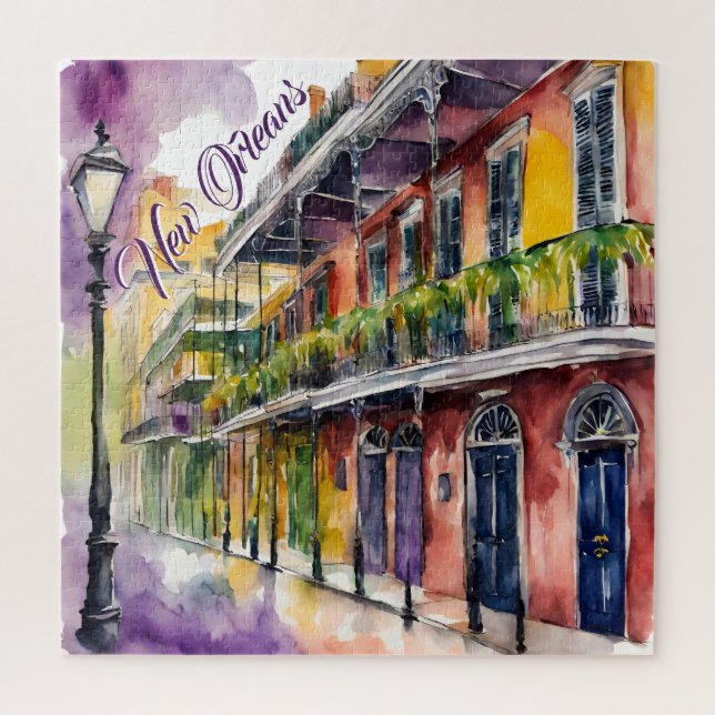 New Orleans Bourbon Street Jigsaw Puzzle (Vertical)