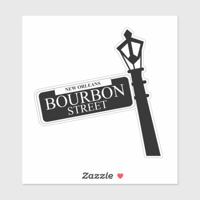 New Orleans Bourbon Street Sign (Sheet)