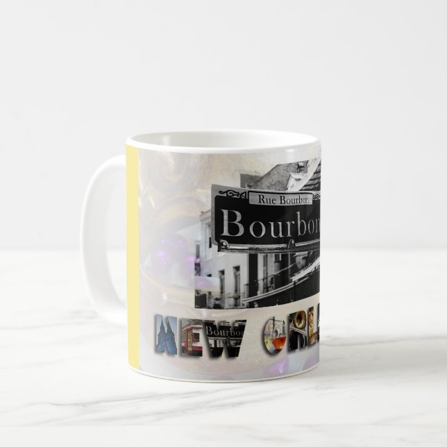 New Orleans Bourbon Street Travel Photo Coffee Mug (Front Left)
