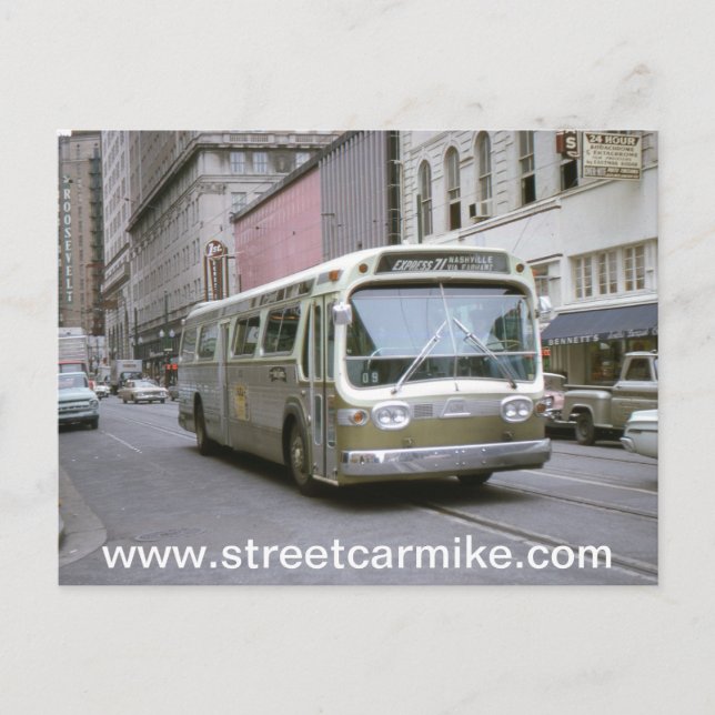 New Orleans Bus 1 Postcard (Front)