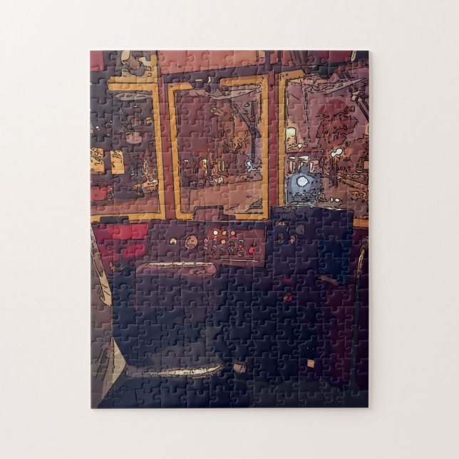 New Orleans Canal St Streetcars Jigsaw Puzzle (Vertical)