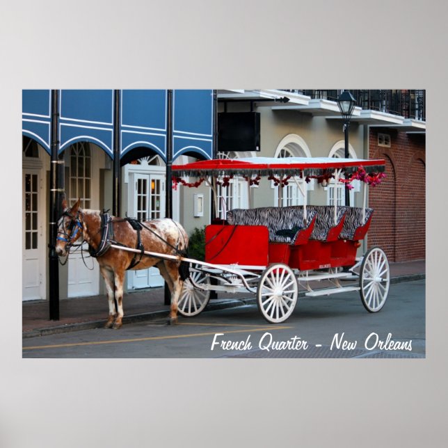 New Orleans Carriage Ride Poster (Front)