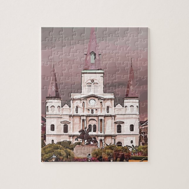 New Orleans Cathedral Jigsaw Puzzle (Vertical)