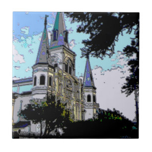 New Orleans Cathedral Old Look Tile