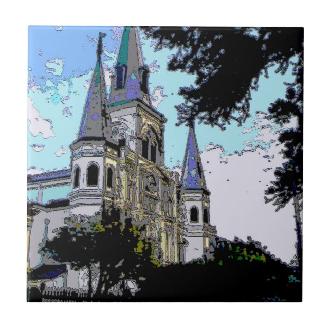 New Orleans Cathedral Old Look Tile (Front)