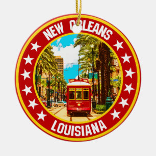 New Orleans Ceramic Tree Decoration