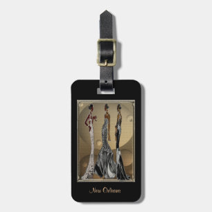 New Orleans Chic: Fashion Society Luggage Tag