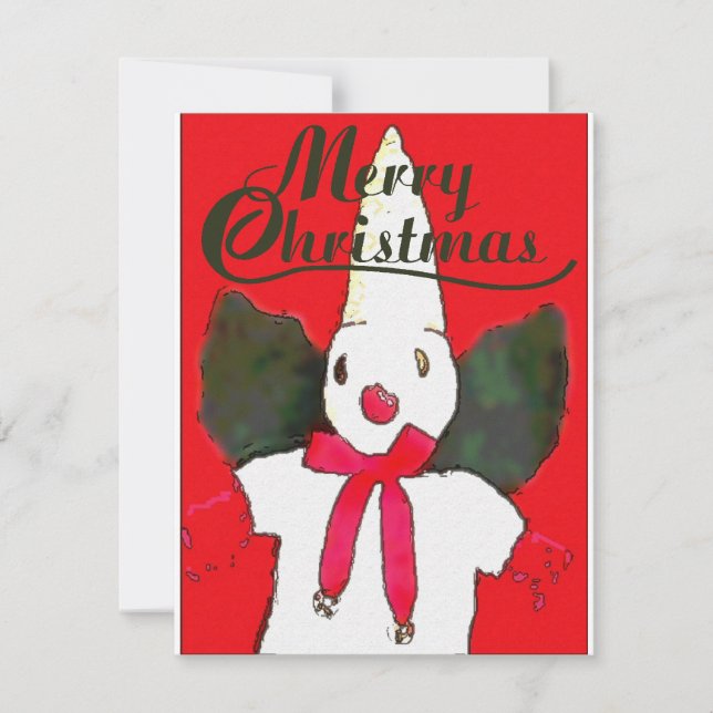 New Orleans Christmas Snowman Holiday Card (Front)